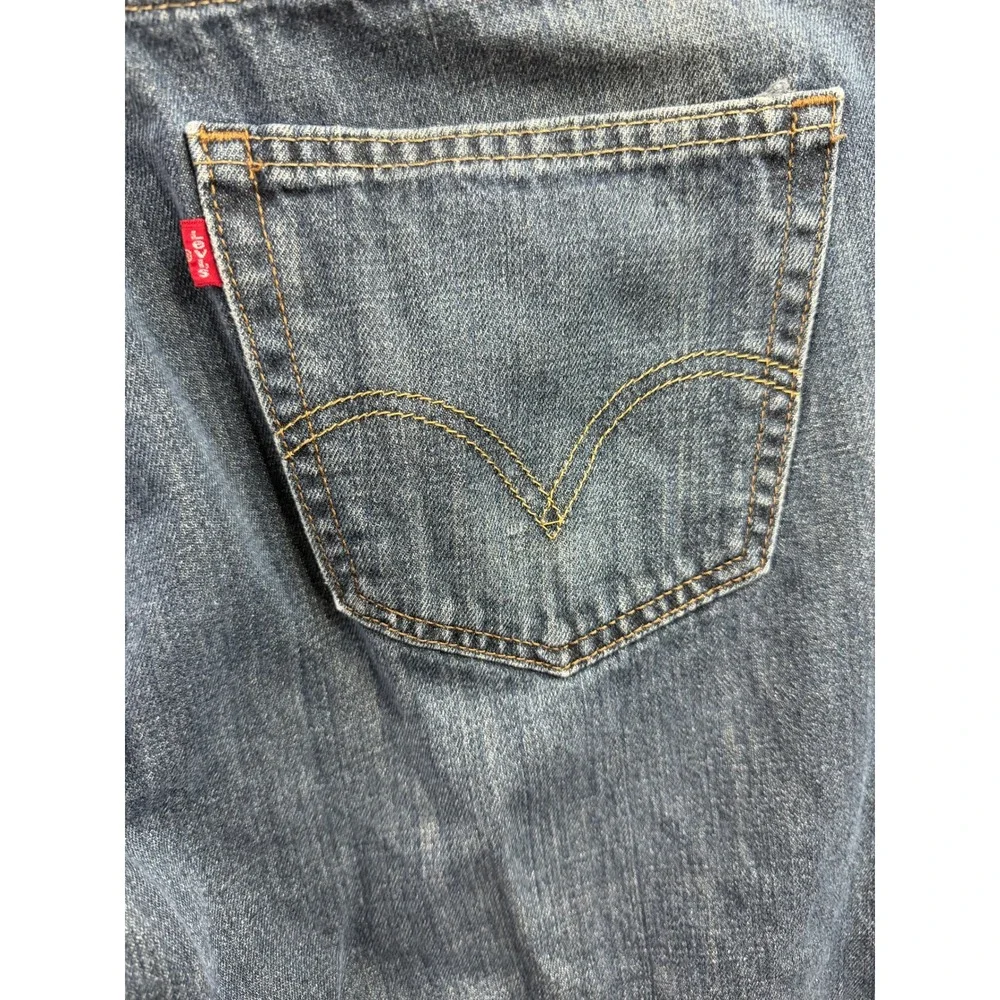 Levi's Vintage 514 Slim Straight Jeans Mens Blue Medium Wash 35x29